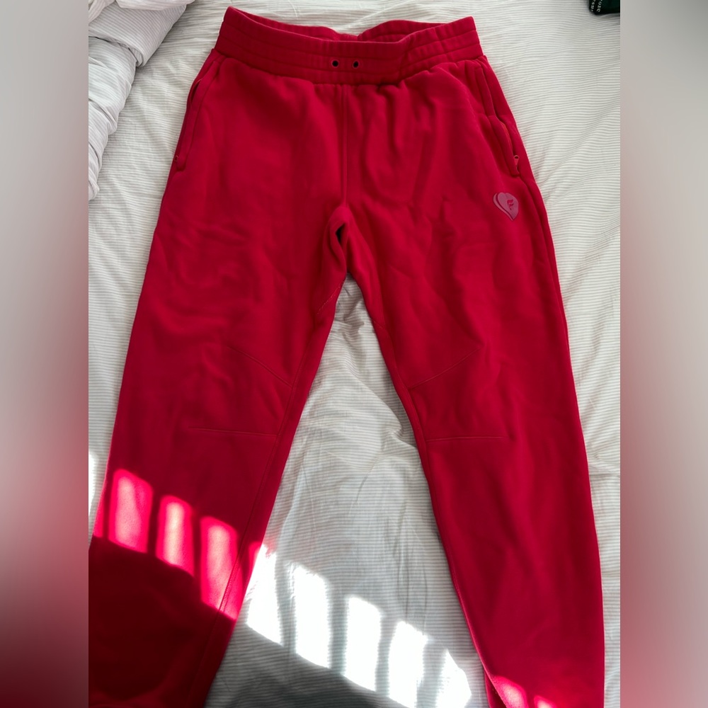 fabletics classic cherry candy heart joggers